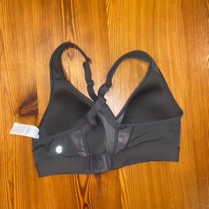 Grey champion zip up sports bra